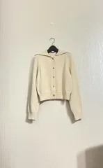 フラットカラー カーディガン