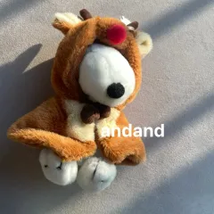 トナカイ SNOOPY ぬいぐるみキーホルダー