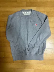 XL/1回着用 アミ ロゴ スウェット グレー