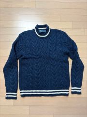s*h様 【古着】コムデギャルソンオム 綿ニット ネィヴィ ボーダー柄