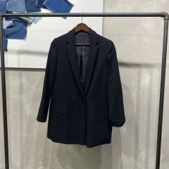 美品】 セオリー テーラードジャケット ダブルブレスト リネン混 20s 2