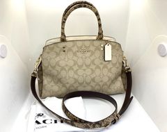 中古 COACH コーチ ミニジェイミー カメラバッグ シグネチャー 