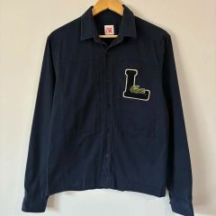 ラコステ 刺繍ロゴ ブルゾン ジャンパー 裏地付 グレー MEDIUM - メルカリ
