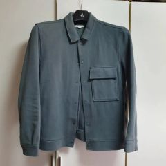 COS コントラストストライプニット トラックジャケット S ネイビー