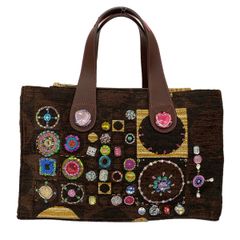 【美品】シンクビー！　ワンハンドルバッグ　幾何学模様　ゴブラン織 美品】シンクビー！ ワンハンドルバッグ 幾何学模様 ゴブラン織 - メルカリ