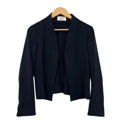 ネイビー ノーカラージャケット kayme ケイミー 美品♡ サイズ9 スタッフブログ me kay ビジネス ジャケット・アウター