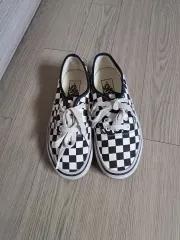 VANS チェッカーボード スリッポン ブラック/白 225
