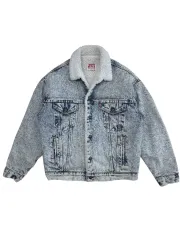 80's リーバイス OH ウォッシュ シェルパ デニムジャケット made in usa