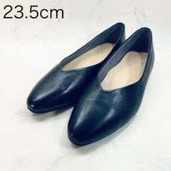 美品・大きめ】MANA ふかふかバブーシュ 黒 25.5 フラットパンプス