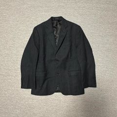 ジョスエーバンク テーラードジャケット グレンチェック XL 茶 毛 