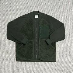 L UNIQLO ユニクロ x ホワイトマウンテニアリング カーキ フリース ジャケット