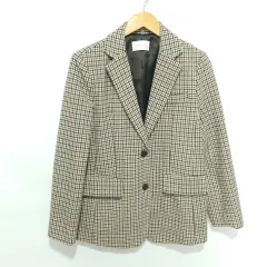 レディース CHECK ウール ジャケット F_M1907