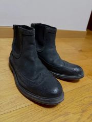 ALLSAINTS スエード チェルシーブーツ グレージュ - メルカリ