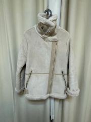 フレームワーク購入 furry リアルムートンコートジャケット大きい新品 