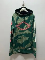 S ジョーダン カモフラ WHO フードTシャツ グリーン カモフラパータン ビックロゴのサムネイル