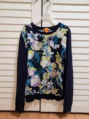 美品 Sov. カシミヤ混 Vネックシアーニット 薄手 日本製 ブラック 38 美品 Sov. カシミヤ混 Vネックシアーニット 薄手 日本製 ブラック 38
