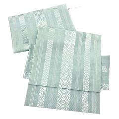 新品 正絹 角帯 男 帯 本場 筑前 博多織 大倉織物 誠之輔 淡い黄緑色系 