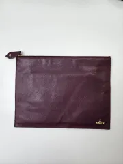 VIVIENNE WESTWOOD バーガンディ クラッチバッグ