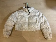 THE NORTH FACE ザノースフェイス ヌプシ ヒョウ柄 レオパード ダウン アイボリーのサムネイル