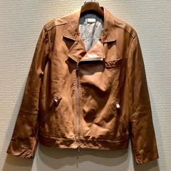 美品ナンバーワンレザー 鹿革レッドムーンLフリーホイーラーズ刺し子 