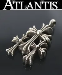 CHROME HEARTS 銀座店 クロムハーツ 3CHクロス トリプルクロス スモール ペンダント メンズ シルバー SV925 103201