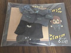 20cm ぬい服 着せ替えぬいぐるみ服 無属性 中華 武侠 漢服 黒装束