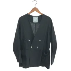 BEARDSLEY ビアズリー ジャケット/ サイズ:F リネン混 ノーカラー/ダブル/25SS BEZ1051407A0001/25SS   ブラック レディース / 240001201826のサムネイル
