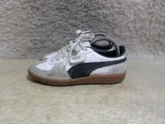 235 プーマ パレルモ 白黒 スニーカー 中古 靴