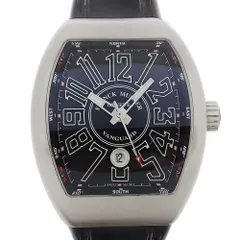 【本物保証】 箱・保付 新品同様 フランクミュラー FRANCK MULLER ヴァンガード V45SCD 黒文字盤 SS ラバー 自動巻 約44mm メンズ 腕時計のサムネイル