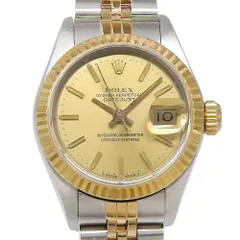 【本物保証】 新品同様 ロレックス ROLEX デイトジャスト コンビ 69173 96番台 シャンパンゴールド文字盤 SS K18YG 2025/12 OH 自動巻のサムネイル