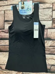 触れた瞬間、ひんやりタッチ！ひびきにくいフリーカット加工！接触冷感＆ストレッチ カップ付きタンクトップ(画像から)１枚