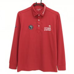 【新品・未使用品】KarlKani Golf長袖ハイネック 超美品】カールカナイゴルフ 長袖ハイネックシャツ 杢ボルドー ロゴ