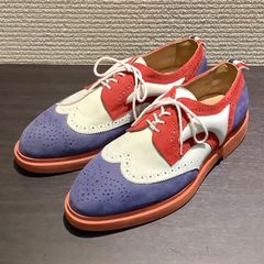 キッズラブゲイト トリコロール ウイングチップ フルブローグ ダービー 