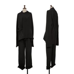 ヨウジヤマモト ファムYohji Yamamoto FEMME シルクフェルト切替 
