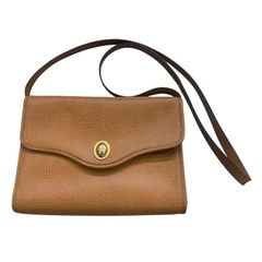 ChristianDior チェーンポーチ CD金具 斜めがけ レザー ベージュ
