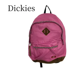 Dickies ディッキーズ リュック バックパック ピンク 民族柄 チロリアンテープ 豚鼻 スエード切替 y2k 古着 女子 ストリート カジュアル 通学 スクール バッグ A4 大容量 かわいい ビンテージ 派手 カバン 鞄 かばんのサムネイル