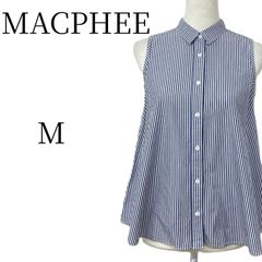 MACPHEE トゥモローランド Mサイズ チェック モノトーン ノースリーブ 