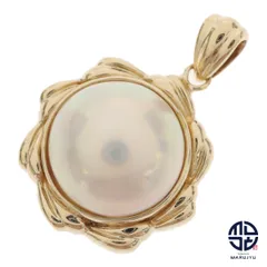 TASAKI タサキ 田崎 K18YG 18金イエローゴールド マベパール11.6mm ペンダントトップ チャーム ジュエリー アクセサリー ブランドのサムネイル
