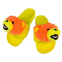 신품 미사용 adidas 아디다스[JEREMY SCOTT·제레미스코트] 콜라보 레이디스 아디베어 첨부 슬라이드 샌들(US5/23.5 cm상당) 아디다스 오리지날 레이디스 샌들 봄여름 슈즈 캐주얼 베어