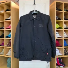 VANS ブラック コーチ ジャケット (M)