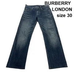 バーバリーロンドン BURBERRY LONDON デニム ジーンズ ヴィンテージ ネイビー 綿 30 メンズ S6E005のサムネイル
