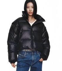 Calvin Klein】韓国限定＊クロップドダウン＊L＊ブラック - メルカリ