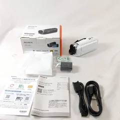極美品　Sony HDR-CX470 ホワイト ビデオカメラ HDR-CX470 ビデオカメラ ホワイト [フルハイビジョン対応] SONY
