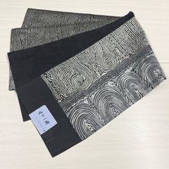 大正友禅 黒地に矢羽柄 綿絽 高級浴衣反物 - メルカリ
