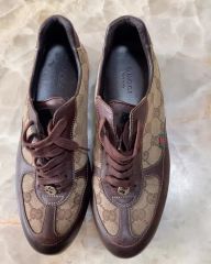Gucci GGパターン スニーカー ネイビー/ベージュ/レッド | Mercari
