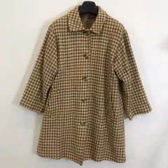 DAKS ダックス ハウンドトゥース Classic チェックコート レディース 66-77サイズのサムネイル