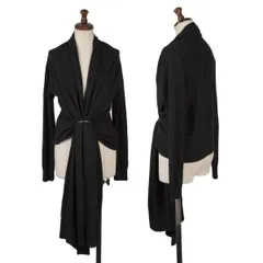 ダナキャランDKNY カシミヤ混ウール12WAYカーディガン 黒Sのサムネイル