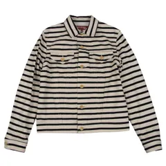 ジュンヤワタナベ マン コムデギャルソン×リーバイスJUNYA WATANABE MAN×Levi's コットンボーダートラッカージャケット アイボリー黒XSのサムネイル