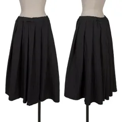 コムコム コムデギャルソンCOMME des GARCONS ドビーストライプポリプリーツスカート 紺S