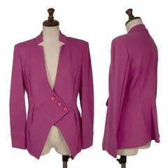 アルマーニコレッツォーニARMANI COLLEZIONI カッティングストレッチジャケット 紫42